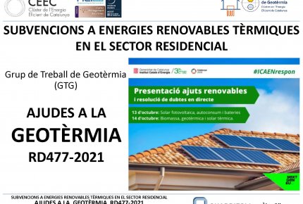 SUBVENCIONES A ENERGÍAS RENOVABLES TÉRMICAS EN EL SECTOR RESIDENCIAL